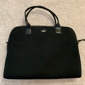 Kate Spade black laptop bag, never used!